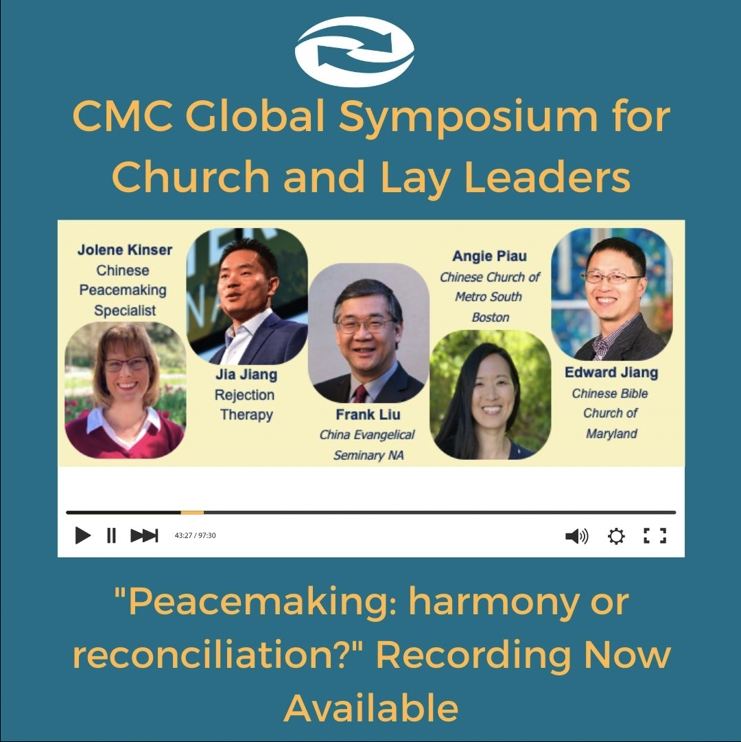 CMC Global Symposium for Church and Lay Leaders, Chinese Peacemaking Specialist